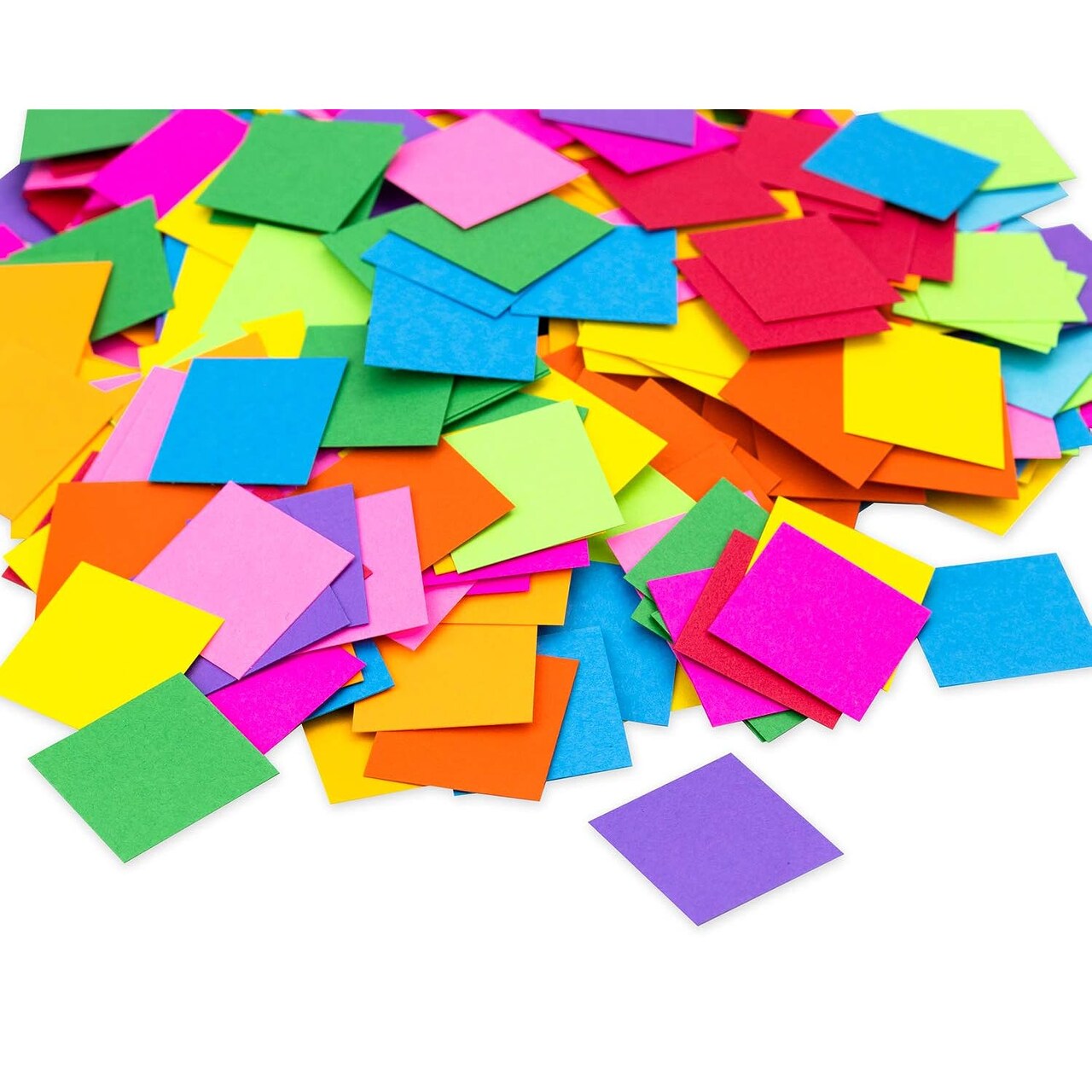 Mosaic Squares - Bright Cardstock Squares - 1 Inch x 1 Inch - Great for Arts & Crafts, DIY Projects, Classroom Activities & Much More - 10 Assorted Colors - 1, 000 Squares